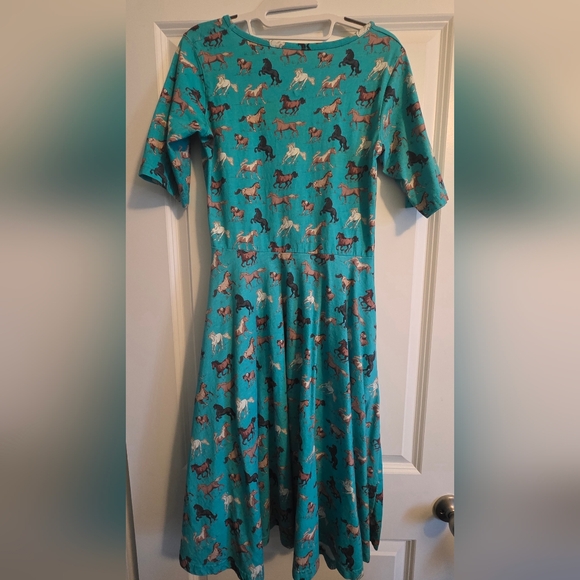 Svaha USA Horsing Around Organic Cotton Swirl Dress - Picture 2 of 6